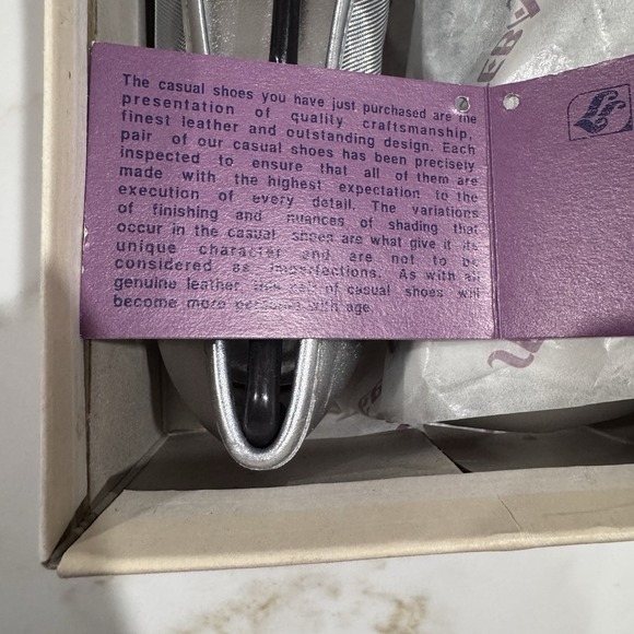 VINTAGE 1980'S‎ Silver Mesh Rhinestone Flats Slip Ons Size9 Sparkle NIB - Picture 12 of 13